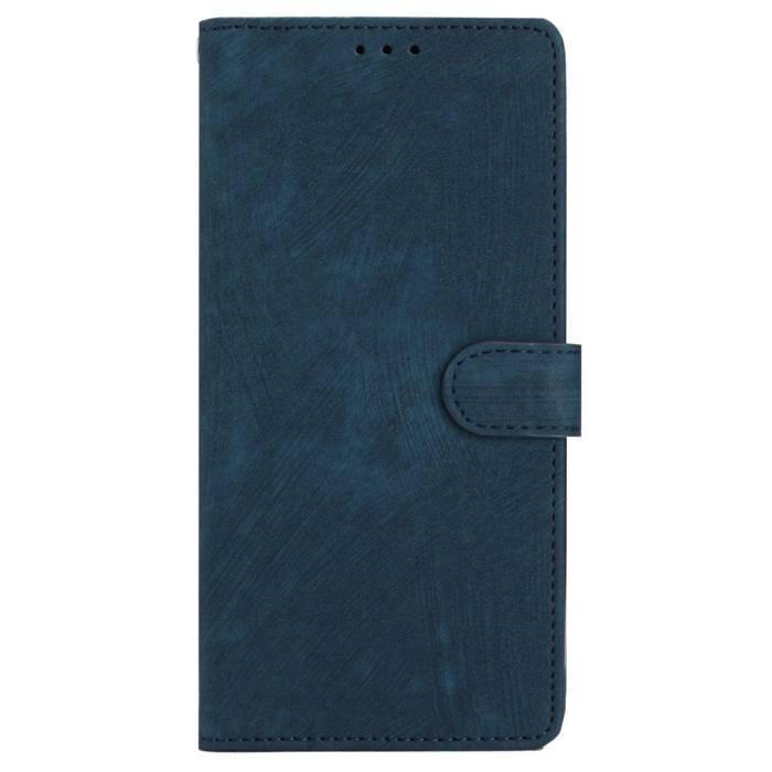 Bild 6, iPhone 15 Plus Fodral Skin Touch Läder Blå