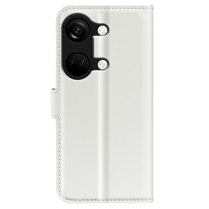 Bild 6, OnePlus Nord 3 5G Fodral Litchi Textur Vit