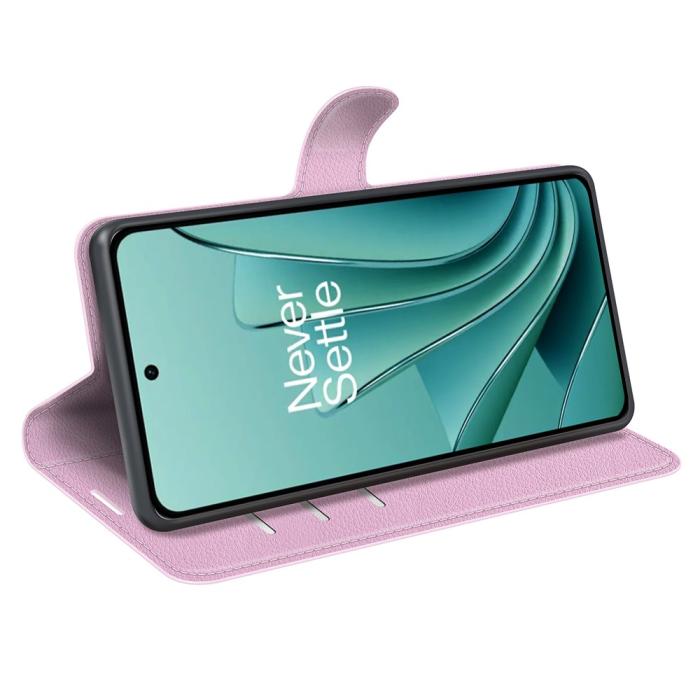 Bild 3, OnePlus Nord 3 5G Fodral Litchi Textur Ljus Rosa