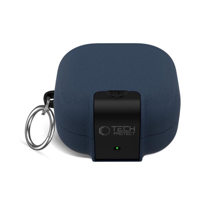 Bild 4, Tech-Protect Galaxy Buds 4 / 4 Pro Skal Slim Hook Fluffy Blue