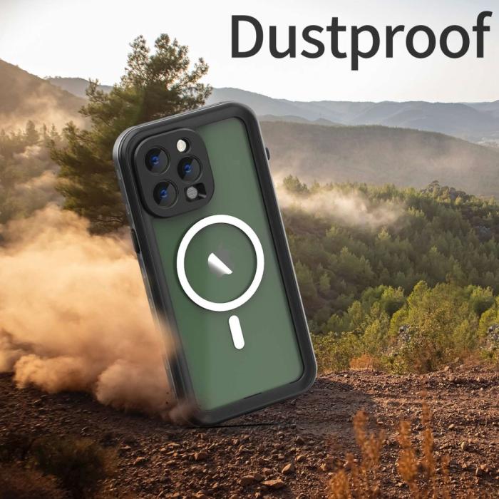 Bild 3, REDPEPPER iPhone 14 Pro Max Skal MagSafe 360 Vattentätt IP68 Svart