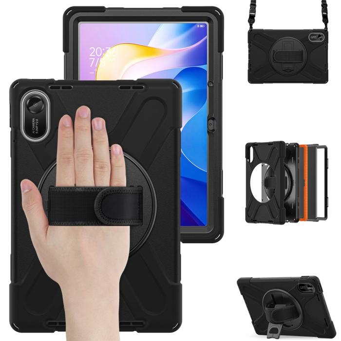 Bild 2, Xiaomi Redmi Pad 2 Skal 360° Kickstand Med Strap Svart