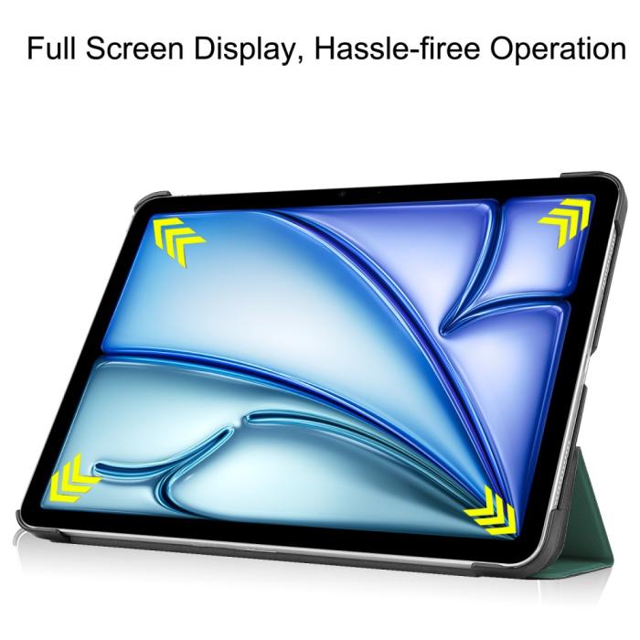 Bild 4, iPad Air 13 2026-2024 Fodral Tri-Fold Grön