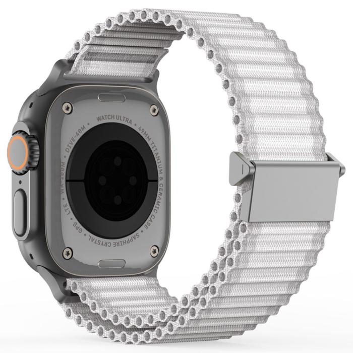 Bild 1, DUX DUCIS Apple Watch 38/40/41/42 mm Armband Nylon Vit
