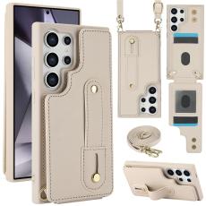 Samsung Galaxy S26 Ultra Skal Multifunktionellt L&auml;der Beige