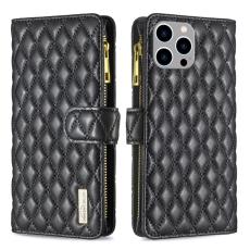 iPhone 15 Pro Max Fodral Diamond Multifunktionell Svart