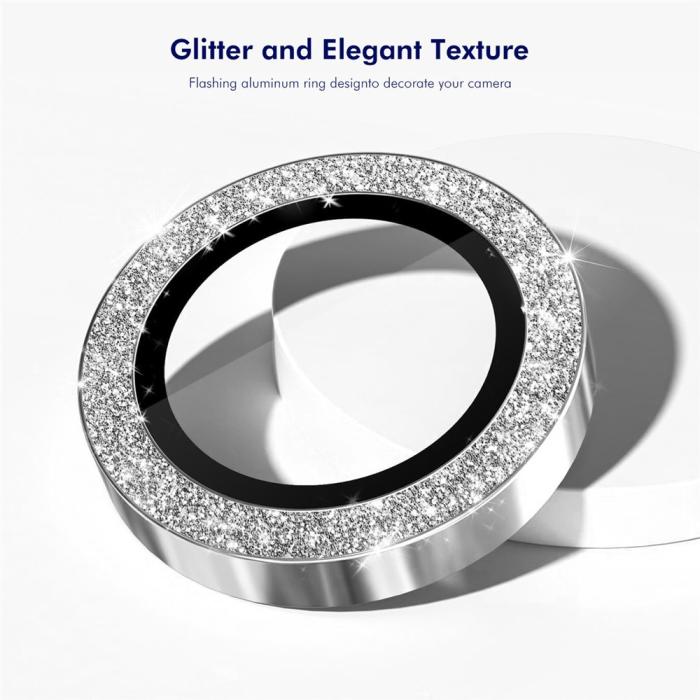 Bild 2, ENKAY Samsung Galaxy Z Fold 8 Linsskydd Glitter Silver