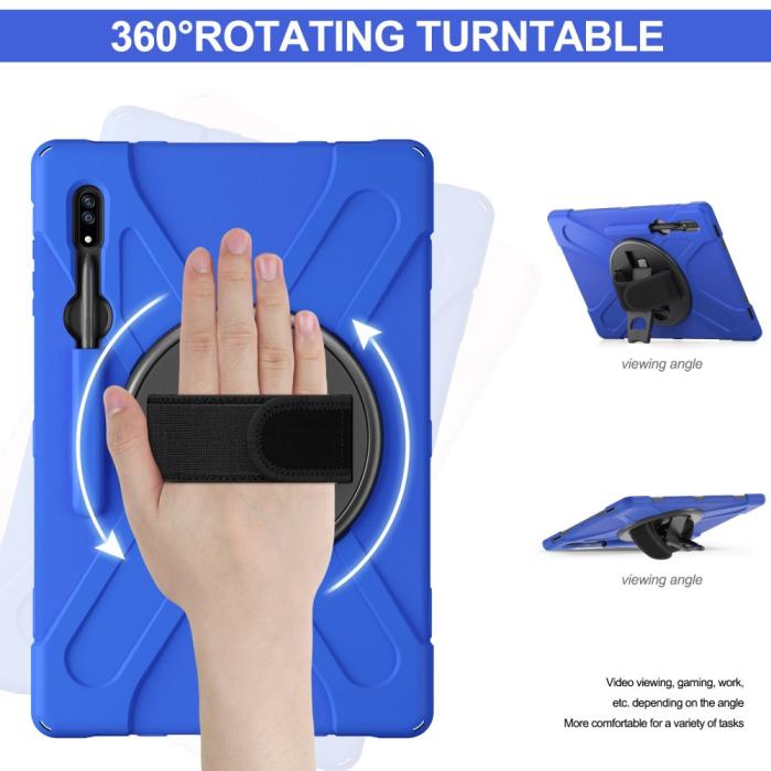 Bild 3, Galaxy Tab S8 Ultra Skal X-Shape Shockproof Kickstand