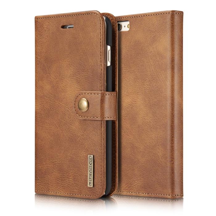 Bild 1, iPhone 6/6S - DG.MING 2in1 Magnet Fodral - Brun