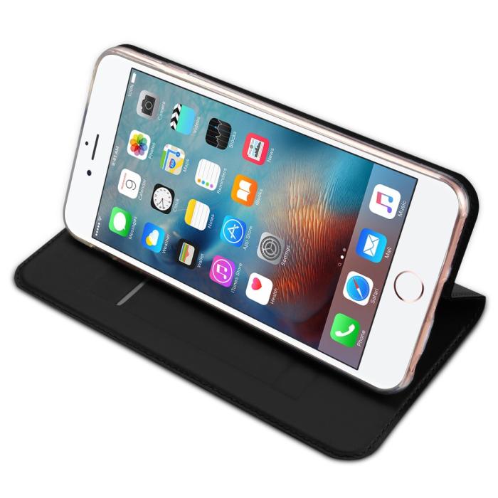 Bild 4, iPhone 6/6S Plus - DUX DUCIS Skin Pro Fodral - Svart