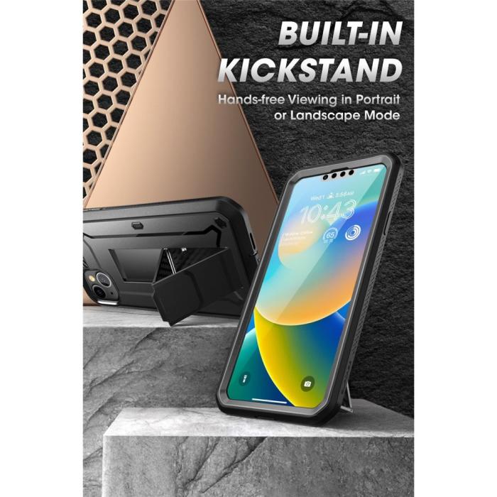 Bild 5, Supcase iPhone 14 / 13 Skal Unicorn Beetle Pro Svart