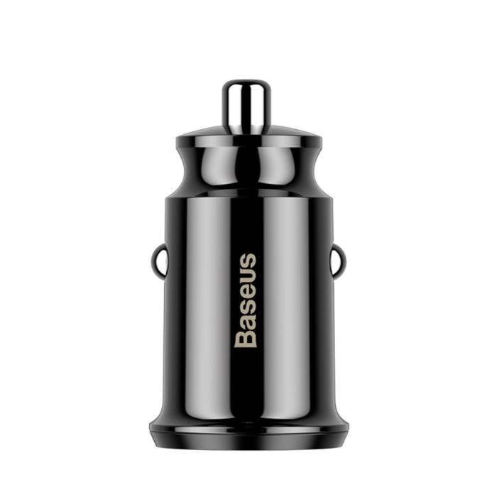 Bild 3, Baseus Grain Billaddare Dubbel-USB 3.1A - Svart