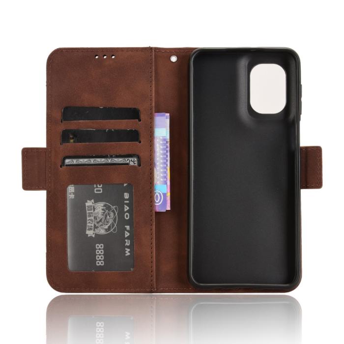 Bild 5, Motorola Moto G55 5G Fodral Med Avtagbart Kortfodral Brun