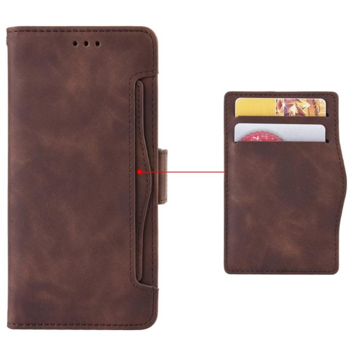 Bild 6, Motorola Moto G55 5G Fodral Med Avtagbart Kortfodral Brun