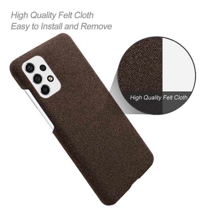 Bild 4, Samsung Galaxy A53 5G Skal Tygbelagt Brun
