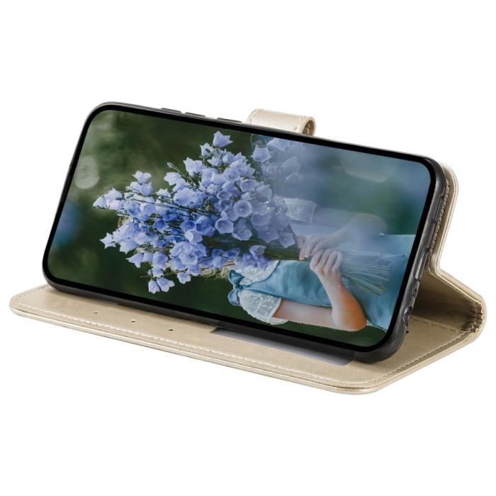 Bild 3, Samsung Galaxy A35 5G Fodral Mandala Läder Guld