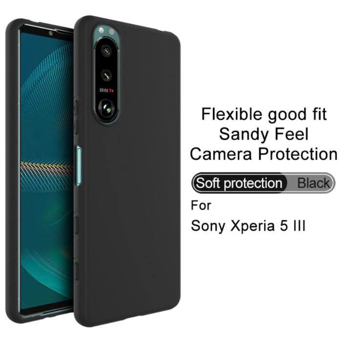 Bild 2, IMAK Sony Xperia 5 III Skal Matt TPU Svart
