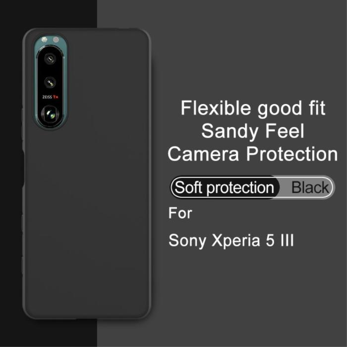 Bild 3, IMAK Sony Xperia 5 III Skal Matt TPU Svart