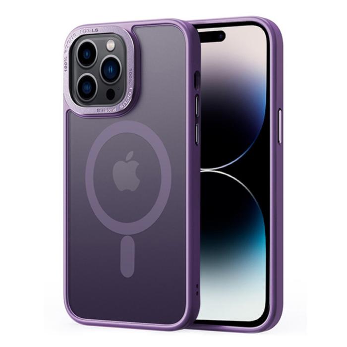 Bild 1, iPhone 14 Pro Skal MagSafe Hybrid Matt Lila