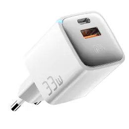 ESSAGER 33W GaN USB-C/USB-A Snabbladdare Vit