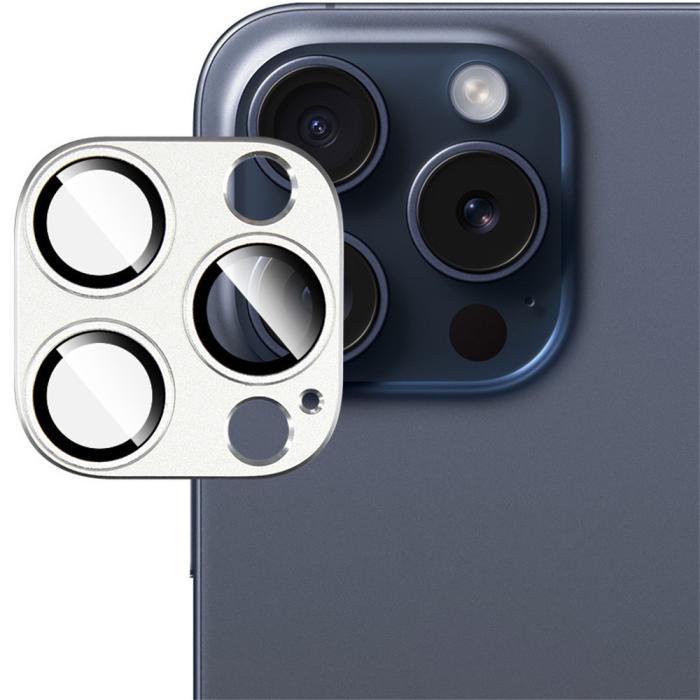 Bild 6, IMAK iPhone 16 Pro Max/16 Pro Linsskydd Silver