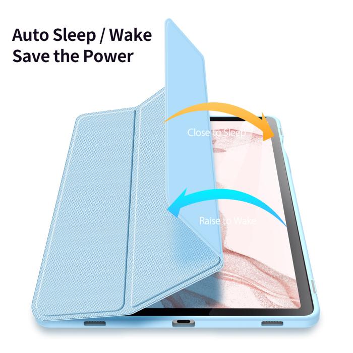 Bild 4, DUX DUCIS Galaxy Tab S9 Fodral TOBY Tri-Fold Ljus Blå