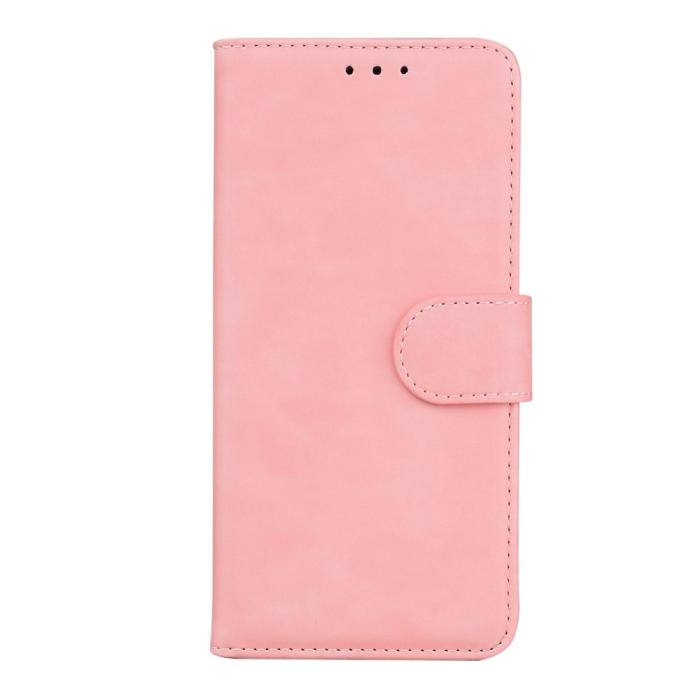 Bild 2, Motorola Moto G71 Fodral Skin Touch Läder Ljus Rosa