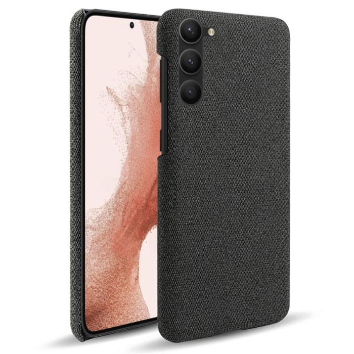 Bild 1, Samsung Galaxy S24 Plus Slim Tygbelagt Skal Svart