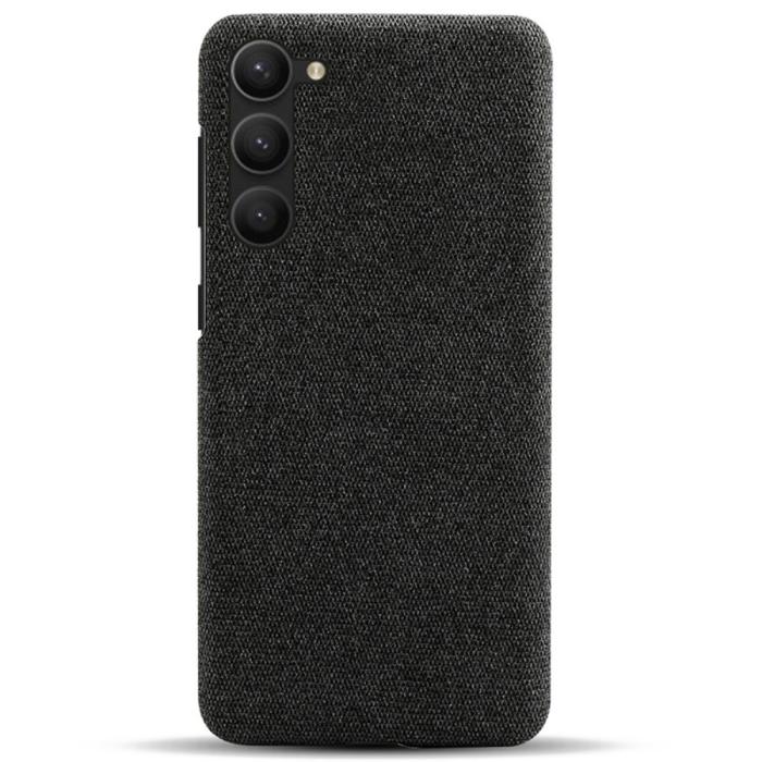 Bild 3, Samsung Galaxy S24 Plus Slim Tygbelagt Skal Svart