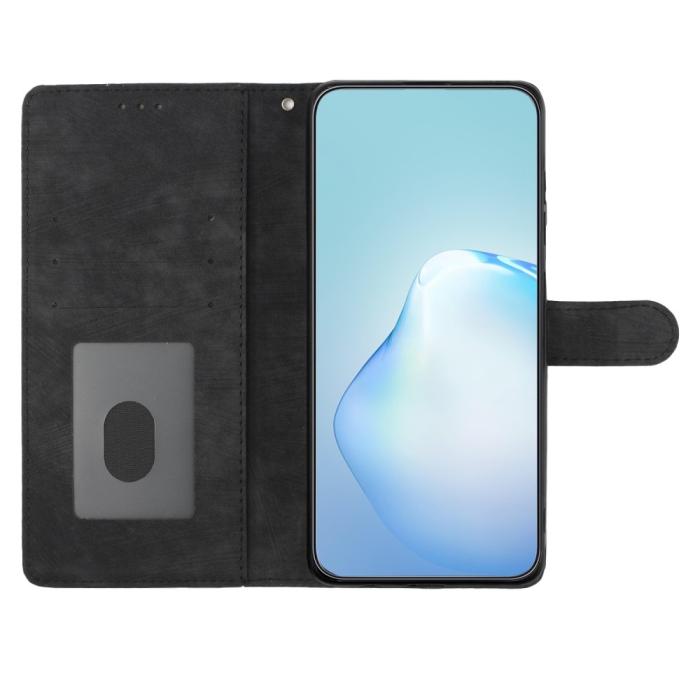 Bild 3, iPhone 15 Plus Fodral Skin Touch Läder Svart