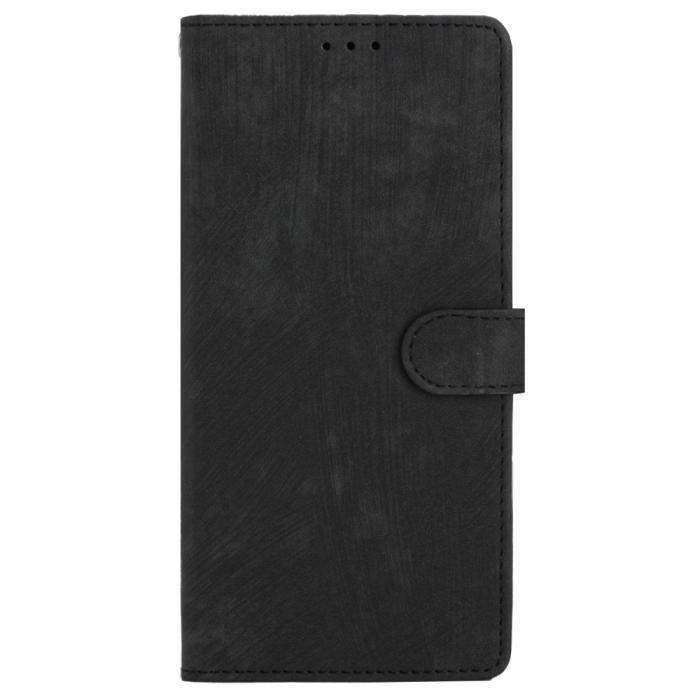 Bild 6, iPhone 15 Plus Fodral Skin Touch Läder Svart