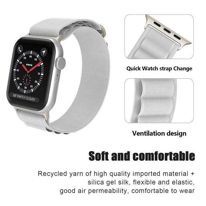 Bild 5, Apple Watch 38/40/41 mm Armband Alpine Pro Loop Starlight