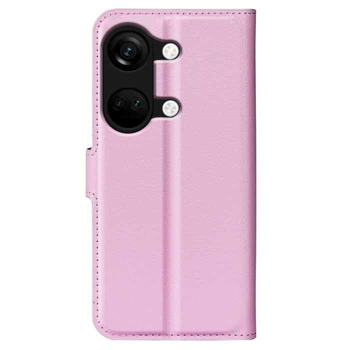 Bild 6, OnePlus Nord 3 5G Fodral Litchi Textur Ljus Rosa