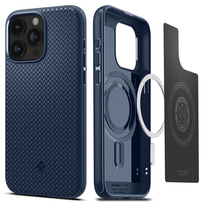 Bild 1, Spigen iPhone 15 Pro Max Skal Mag Armor MagSafe Matt Navy Blue