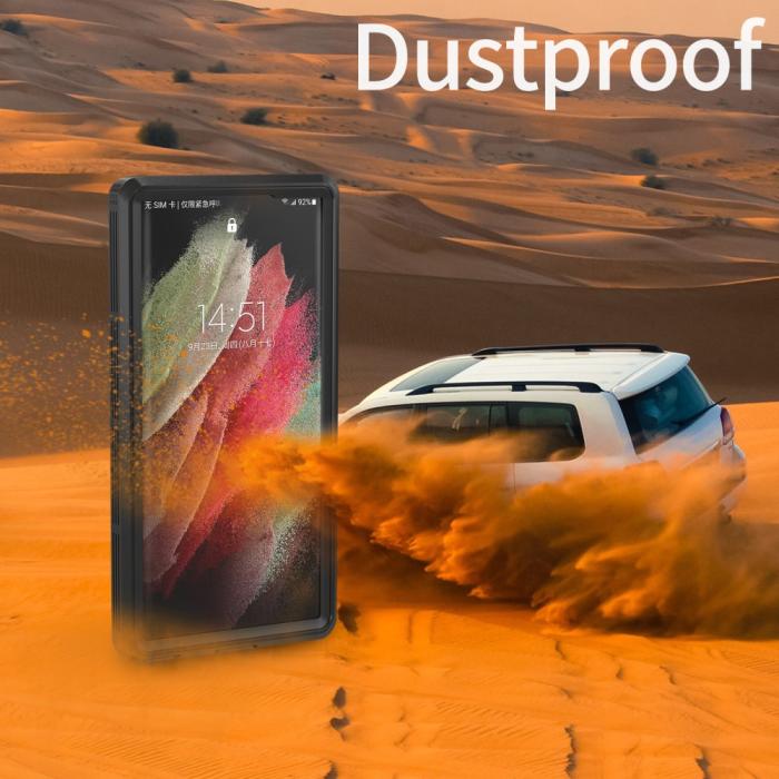Bild 3, REDPEPPER Galaxy S23 Ultra Skal 360 Vattentätt IP68 Svart