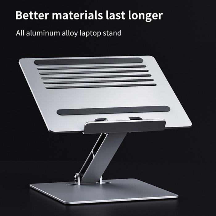 Bild 2, Aluminium Laptop Stativ Universal Grå