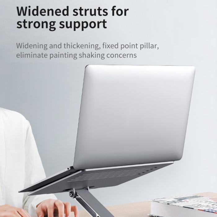 Bild 5, Aluminium Laptop Stativ Universal Grå