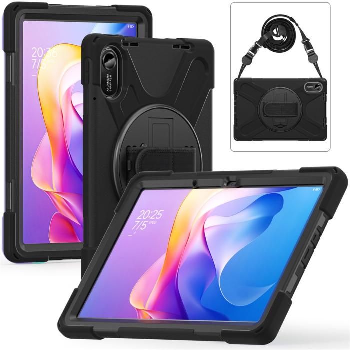 Bild 4, Xiaomi Redmi Pad 2 Skal 360° Kickstand Med Strap Svart