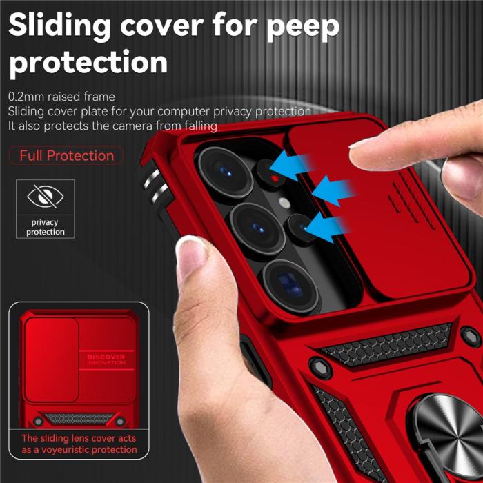Bild 6, Samsung Galaxy S26 Ultra Skal CamShield Ring Hybrid Röd