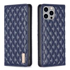 iPhone 15 Pro Max Fodral Diamond Flip Läder Blå