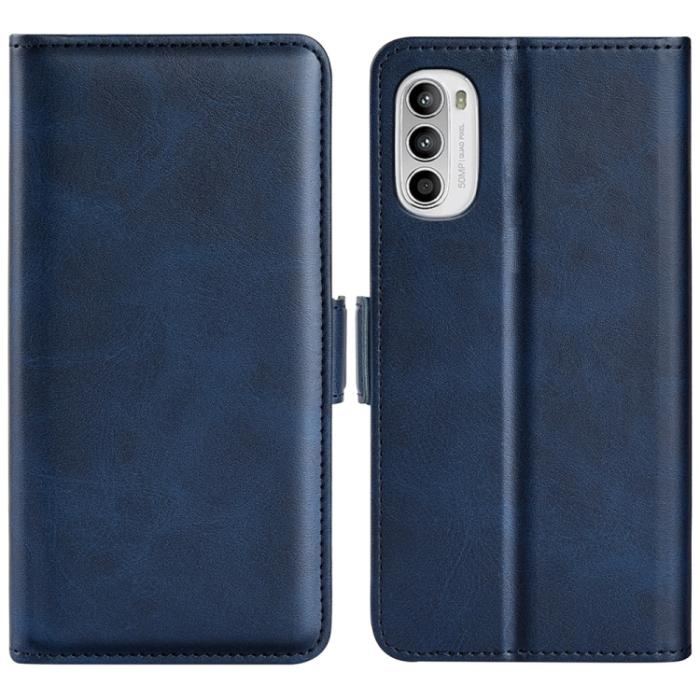 Bild 1, Motorola Moto G52/G82 Fodral Magnetisk Stängning Blå