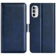 Motorola Moto G52/G82 Fodral Magnetisk Stängning Blå