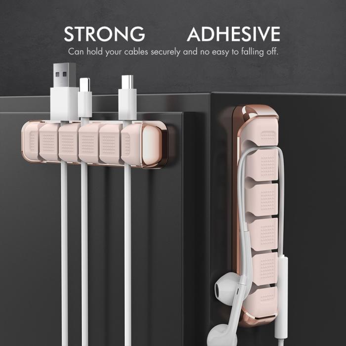 Bild 3, AHASTYLE 5-Port Kabel Hållare/Organiserare I Aluminium/Silikon