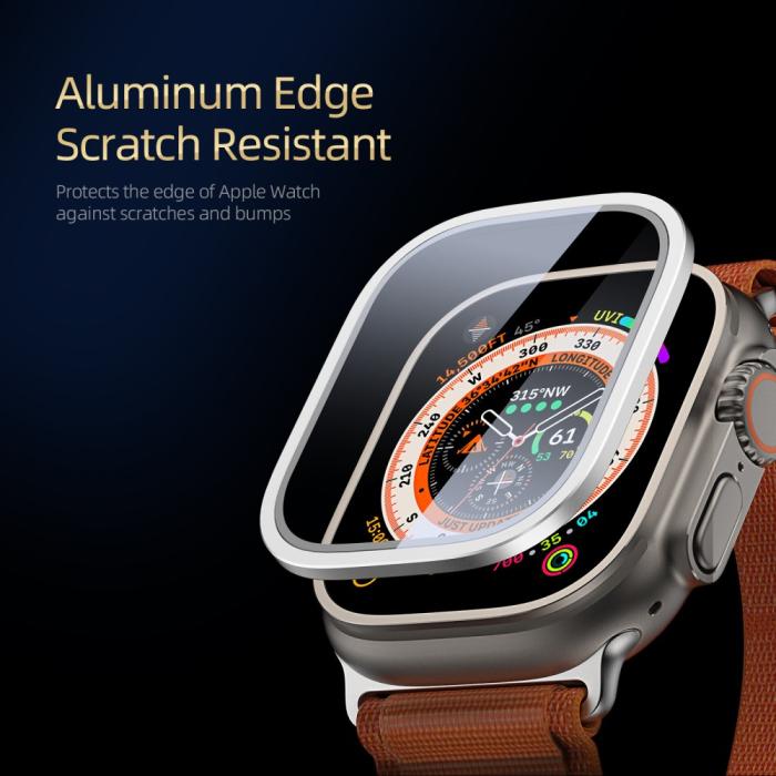 Bild 3, DUX DUCIS Apple Watch Ultra 49 mm Skärmskydd Aluminium Ram Silver