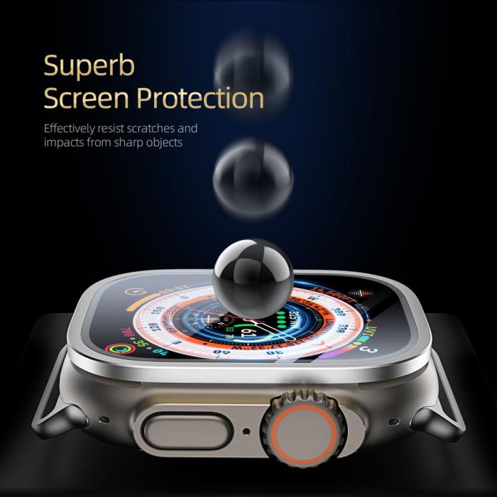 Bild 4, DUX DUCIS Apple Watch Ultra 49 mm Skärmskydd Aluminium Ram Silver