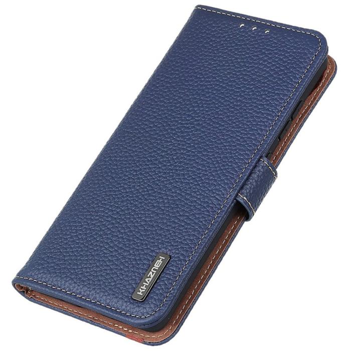 Bild 5, KHAZNEH Samsung Galaxy S24 FE Fodral Äkta Läder Mörk Blå