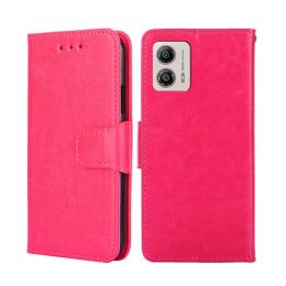 Motorola Moto G13 / G23 / G53 5G Fodral Läder Rosa/Röd