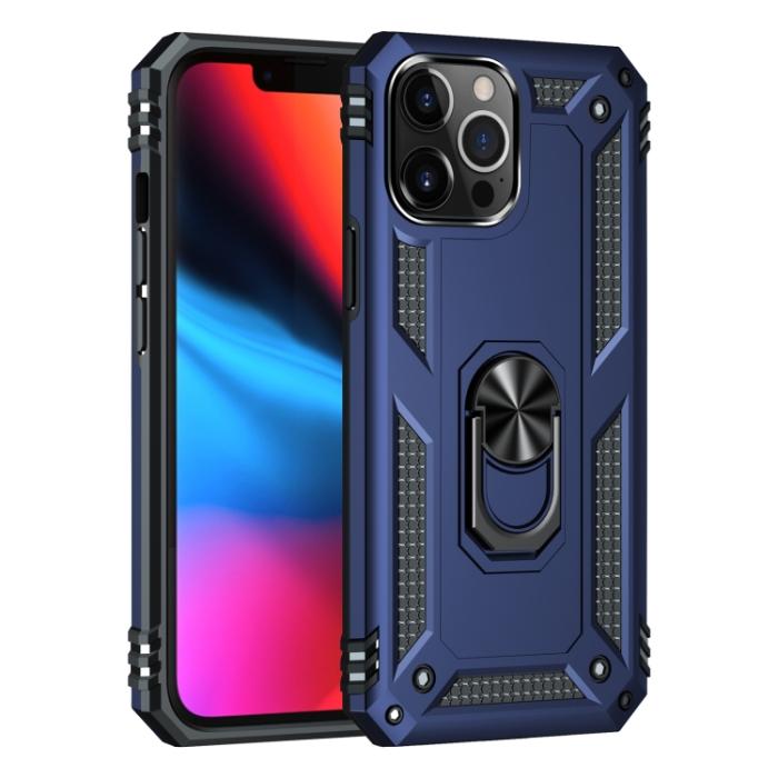 Bild 2, iPhone 14 Pro Max Skal Shockproof Hybrid Ring Blå