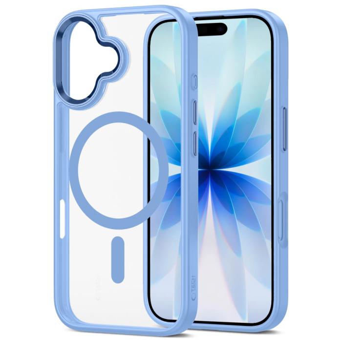 Bild 3, Tech-Protect iPhone 17 Skal MagSafe MagMat Blue / Clear