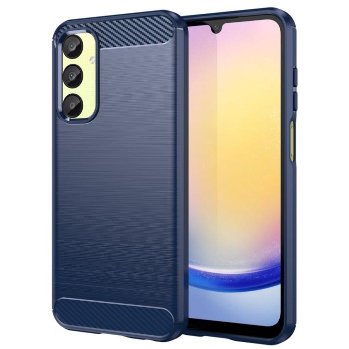 Bild 1, Samsung Galaxy A25 5G Skal Borstad Stål Textur Blå